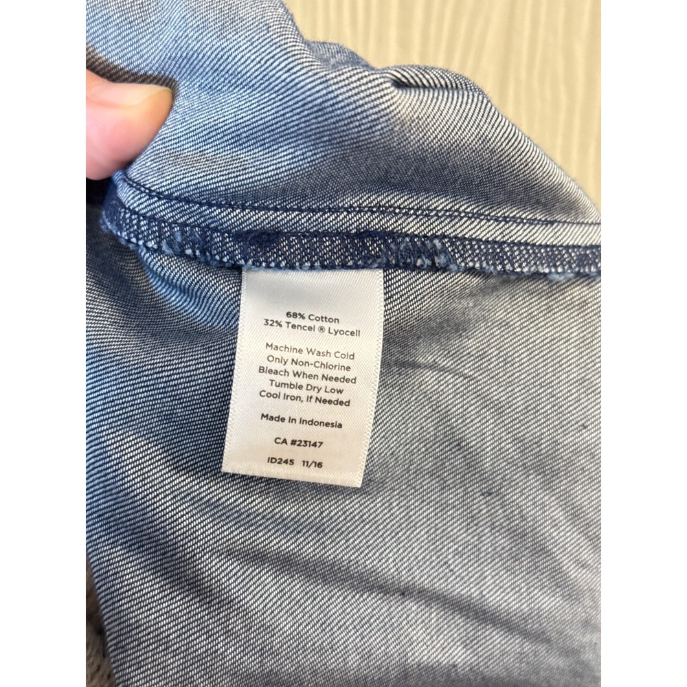 Talbots • NWT Sailor Button Straight Leg Pants Dark Wash Denim Size 16W - Picture 12 of 12